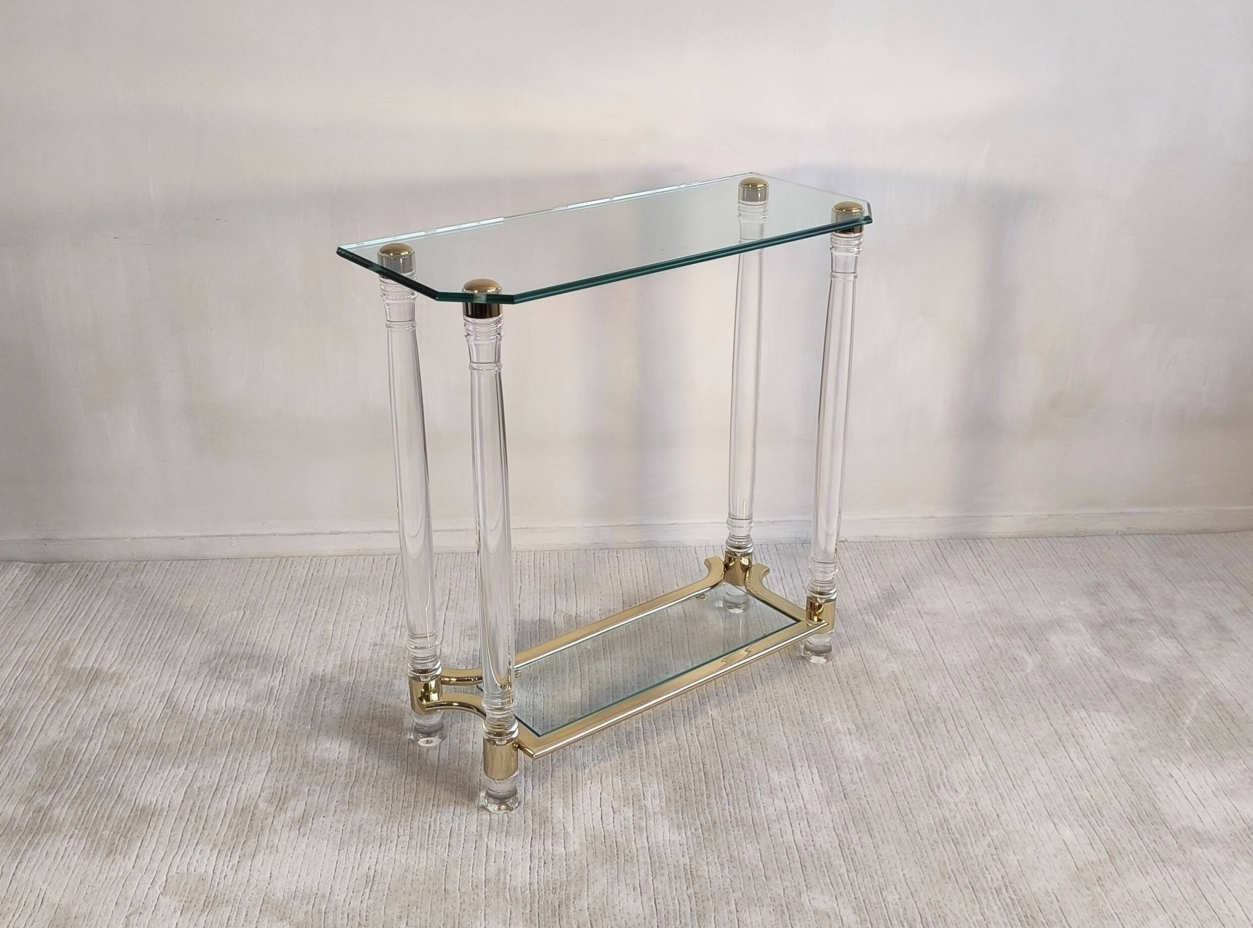 Très belle Console Vintage Années 80 DLG Roméo Réga