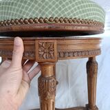 Louis XVI style piano stool in walnut