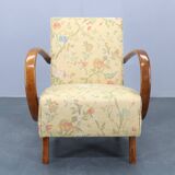 1950s Refurbished Jindrich Halabala  Armchair, Czechoslovakia