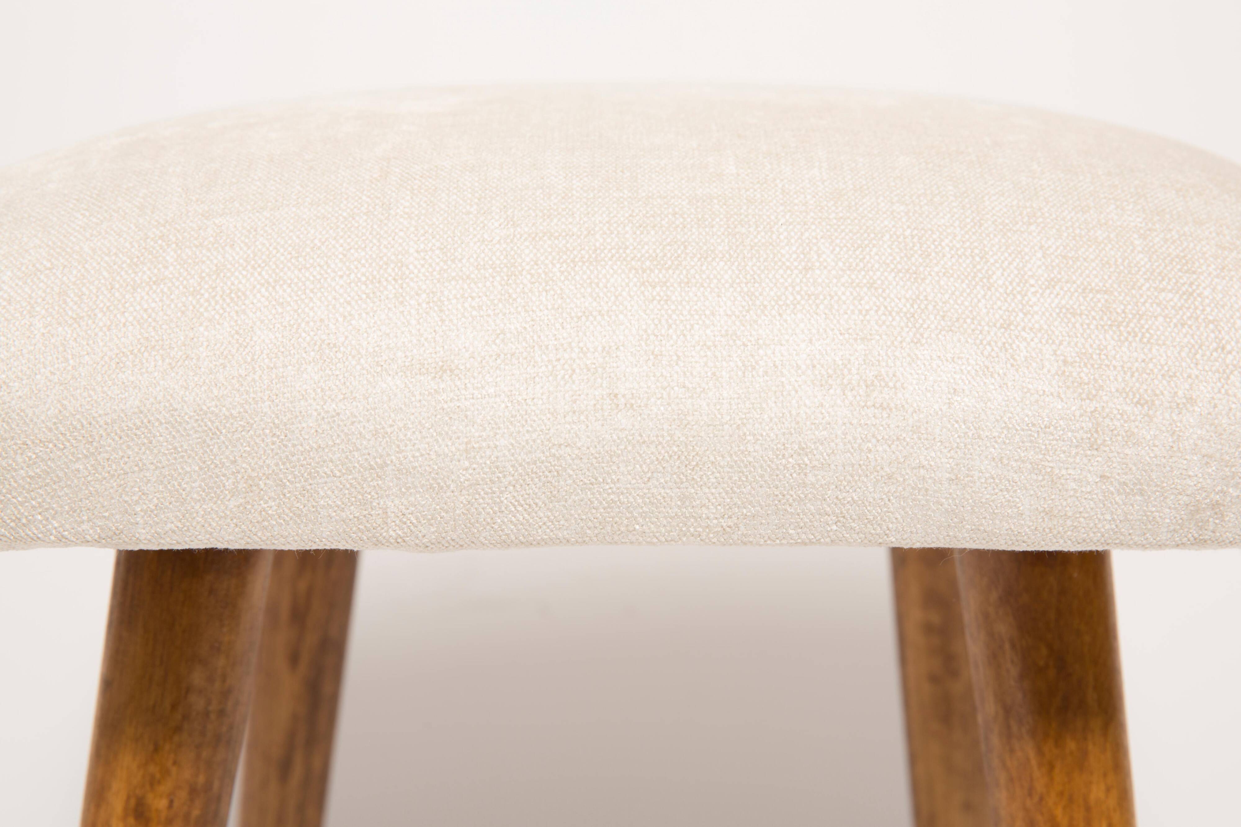 Set of two light beige stools, Europe, 1960s