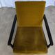 Vintage Yellow Fabric Armchair: Mid-Century Modern Lounge Chair