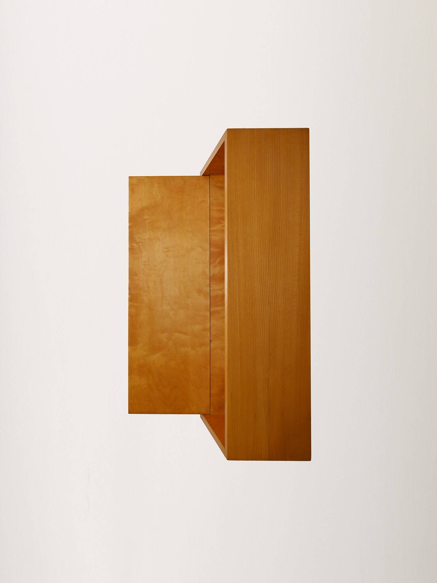 Secrétaire en orme scandinave et bois de bouleau, années 1950