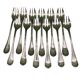 Christofle house 12 crossed ribbon oyster forks