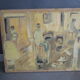 Tableau-huile sur toile "le bistrot"