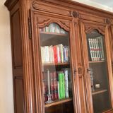 Cherry bookcase stamped Louis Tricoire
