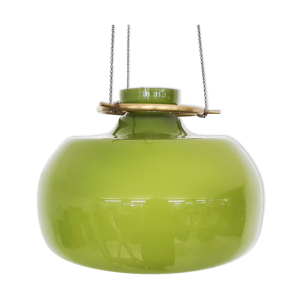 Suspension en verre vert