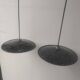 2 enamelled sheet metal suspensions