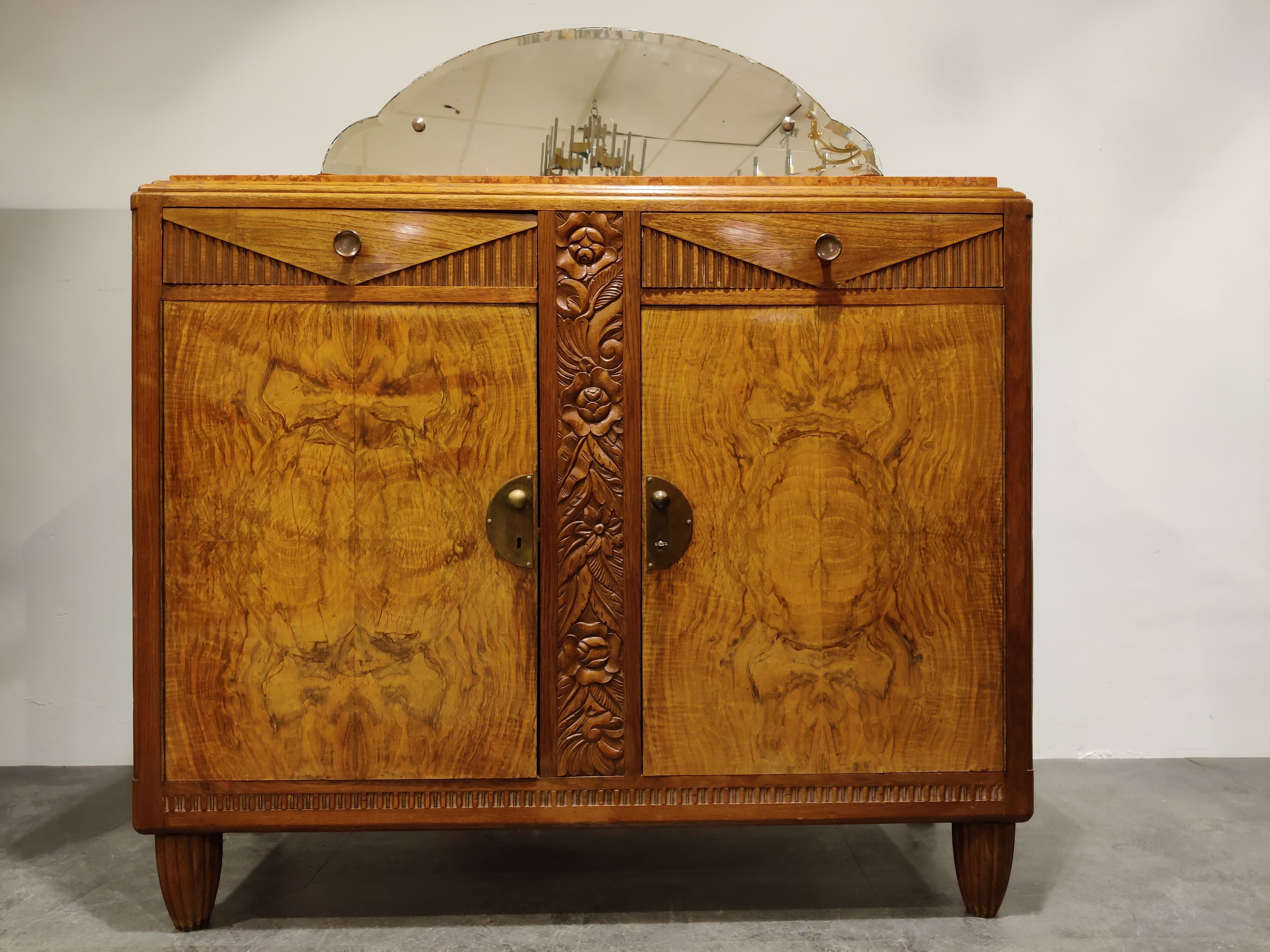 Pair of amsterdam school cabinets, 1930s