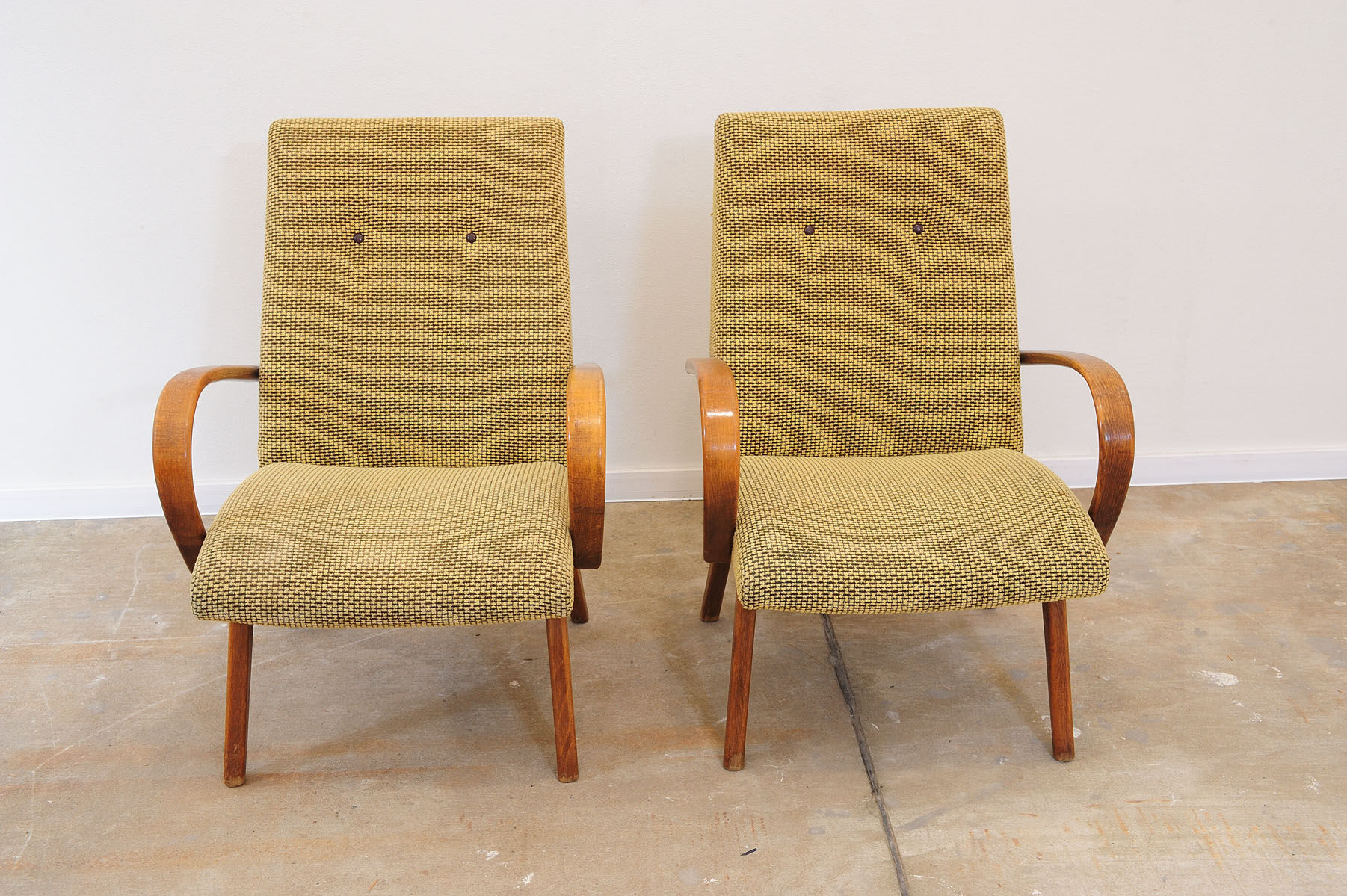 Pair of midcentury armchairs by Jaroslav Šmídek, 1960´s
