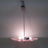 Suspension en verre design du milieu du siècle Napako, années 1960.