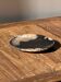 Small pocket tray or dish in black and beige petrified wood D20.5 -3317
