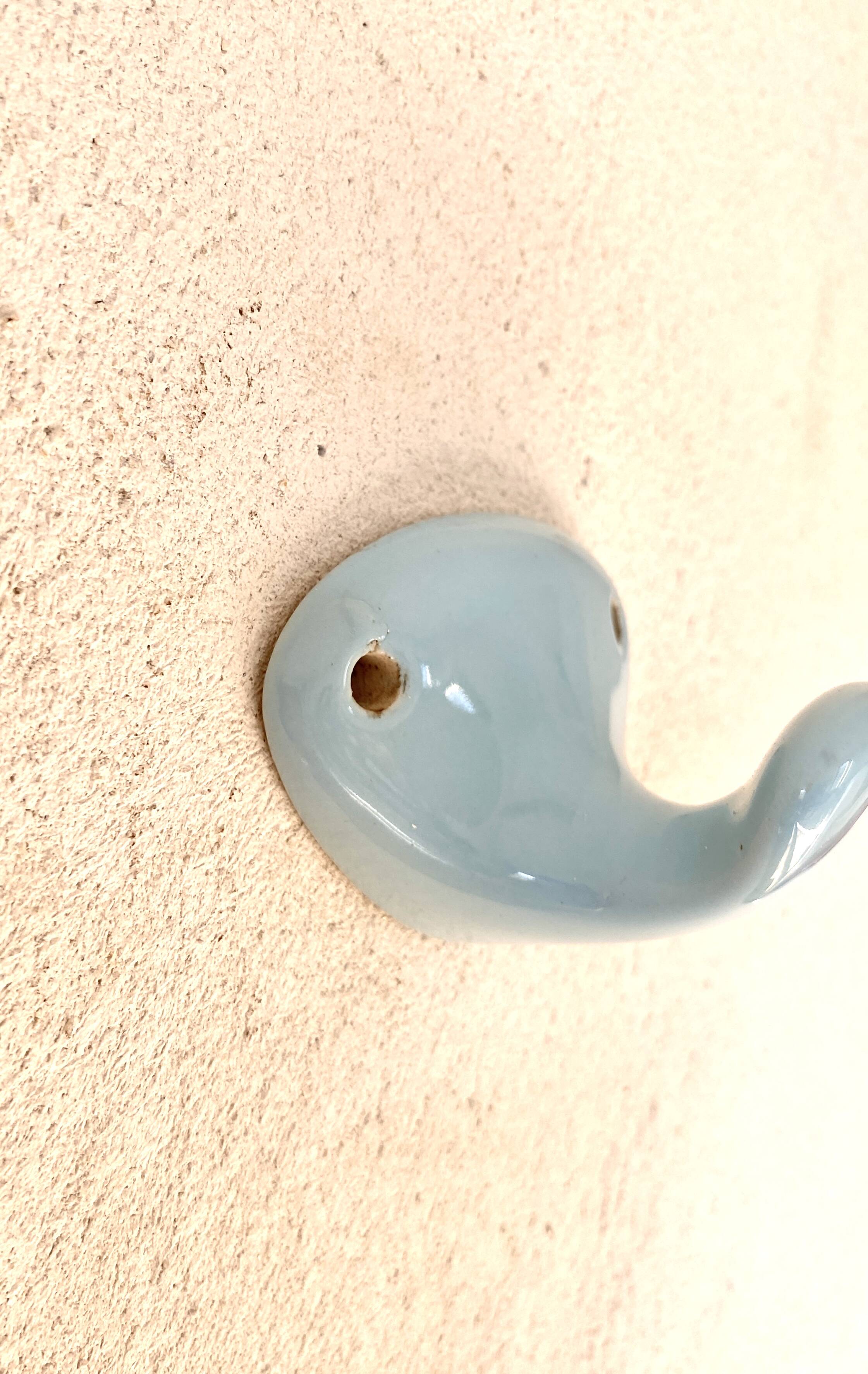 Duo porcelain coat hooks