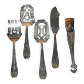 LCF service à mignardise vintage argenterie design 1950 Le Couvert Français hors-d'œuvre