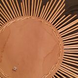 Rattan sun mirror from the 70s