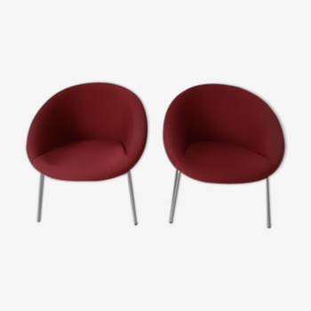 Pair of Walter Knoll armchairs model 369