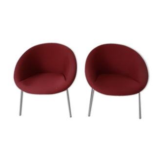 Pair of Walter Knoll armchairs model 369