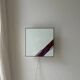 Architectural stained glass wall lamp with textured glass