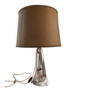 1960s lamp with a crystal base