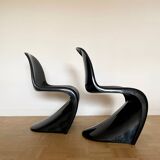 2 Panton S chair chairs Herman Miller / Fehlbaum