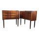 Paire de commodes danoises en palissandre des années 1960
