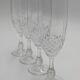 4 Luminarc glass flutes