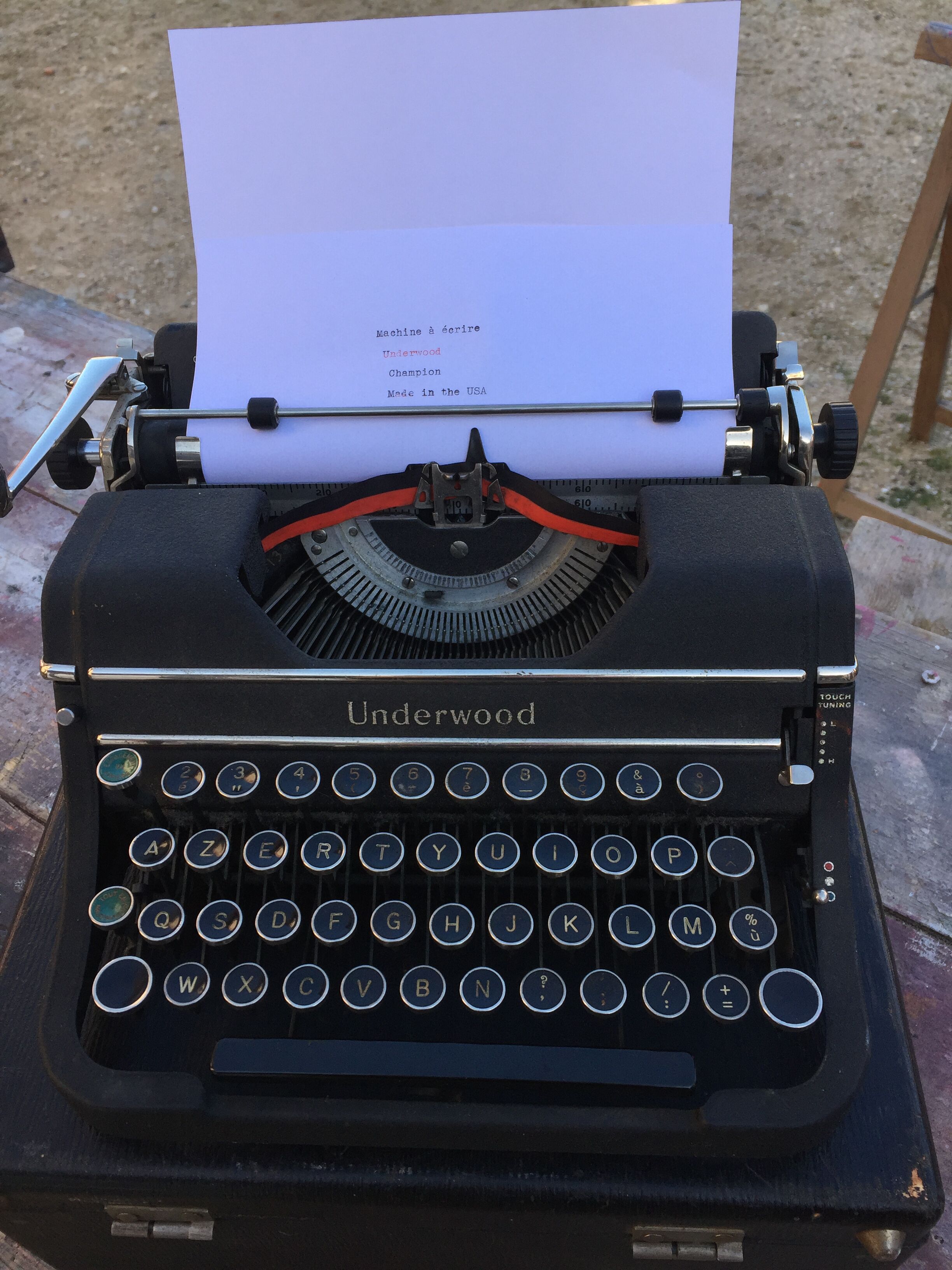 Champion Underwood Typewriter Made in the USA