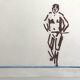 Pierre buraglio, standing station, 1996. lithograph signed in pencil