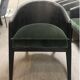 Gilles & Boissier Art Deco armchair in cedar and velvet