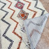Azilal Moroccan wool rug, handmade: Berber pattern (150 x 96 cm)