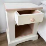 Pair of Vosges pine bedside table
