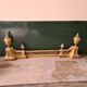 Gilded bronze fireplace hearth bar