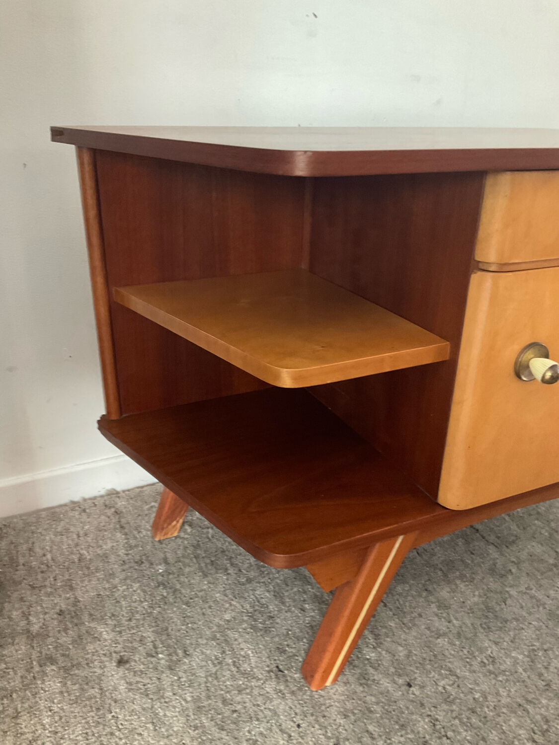 Vintage teak bedside table from the years 50-69