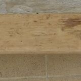 Two benches in their solid wood patinas