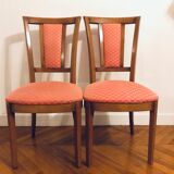 Pair of upholstered chairs for dining room