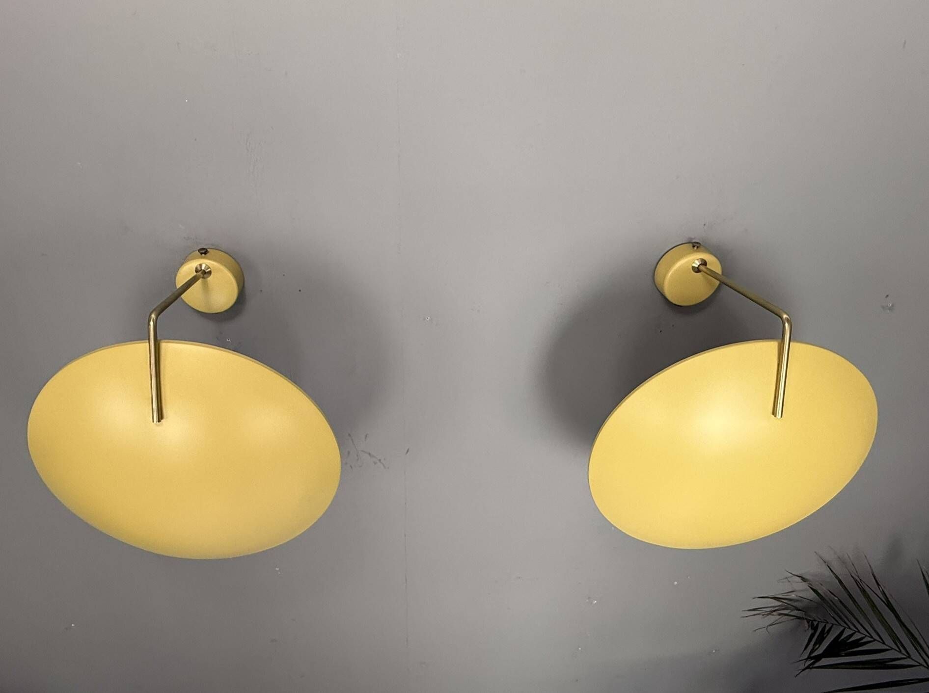 Bruno Gatta for Stilnovo - Model 232 Wall / Ceiling Lamps, Italy, 1962. Set of 2 pieces