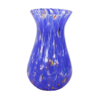 Handmade Blue Murano Glass Vase