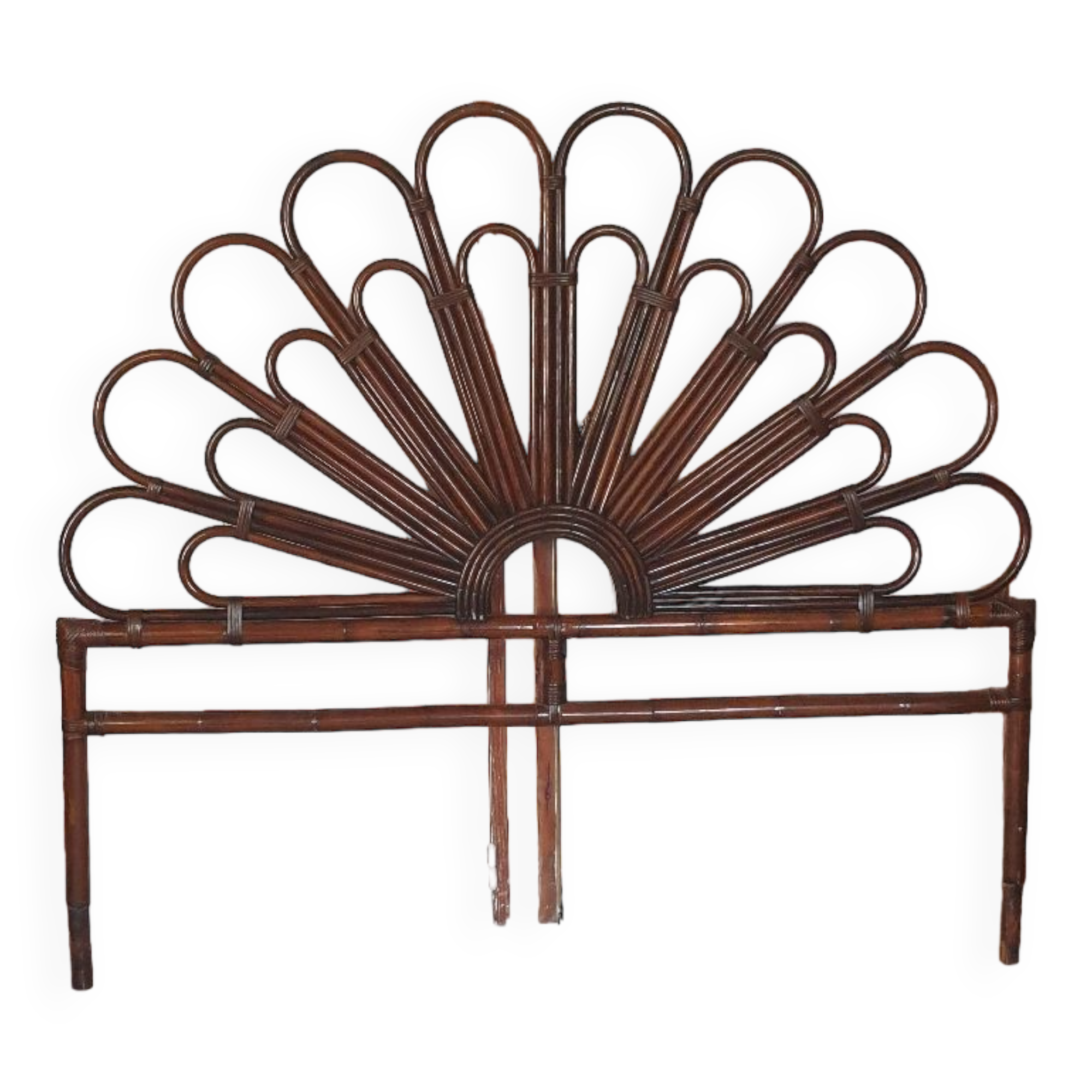 Bamboo and rattan headboard