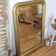 Antique Louis Philippe mirror from the 19th century, restored.