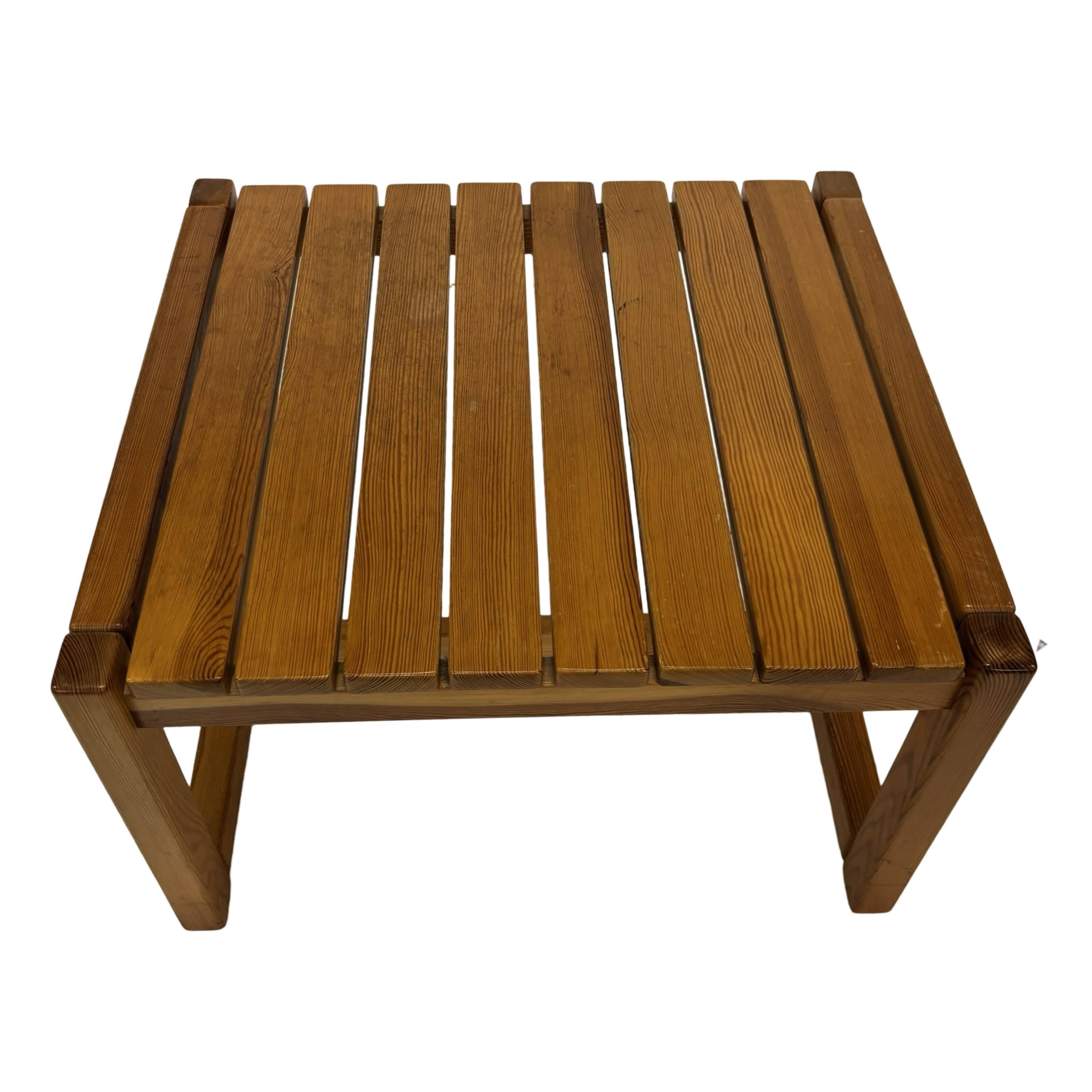 Vintage Wooden Coffee Table Karin Möbring for Ikea 70's Design