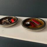 2 handmade tamegroute dishes, Morocco