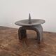 Brutalist cast iron candlestick / candle holder from the '60s.