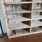 Old wooden workshop locker
