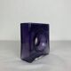 Diabolo vase signed Christian Tortu, blown glass in purple.