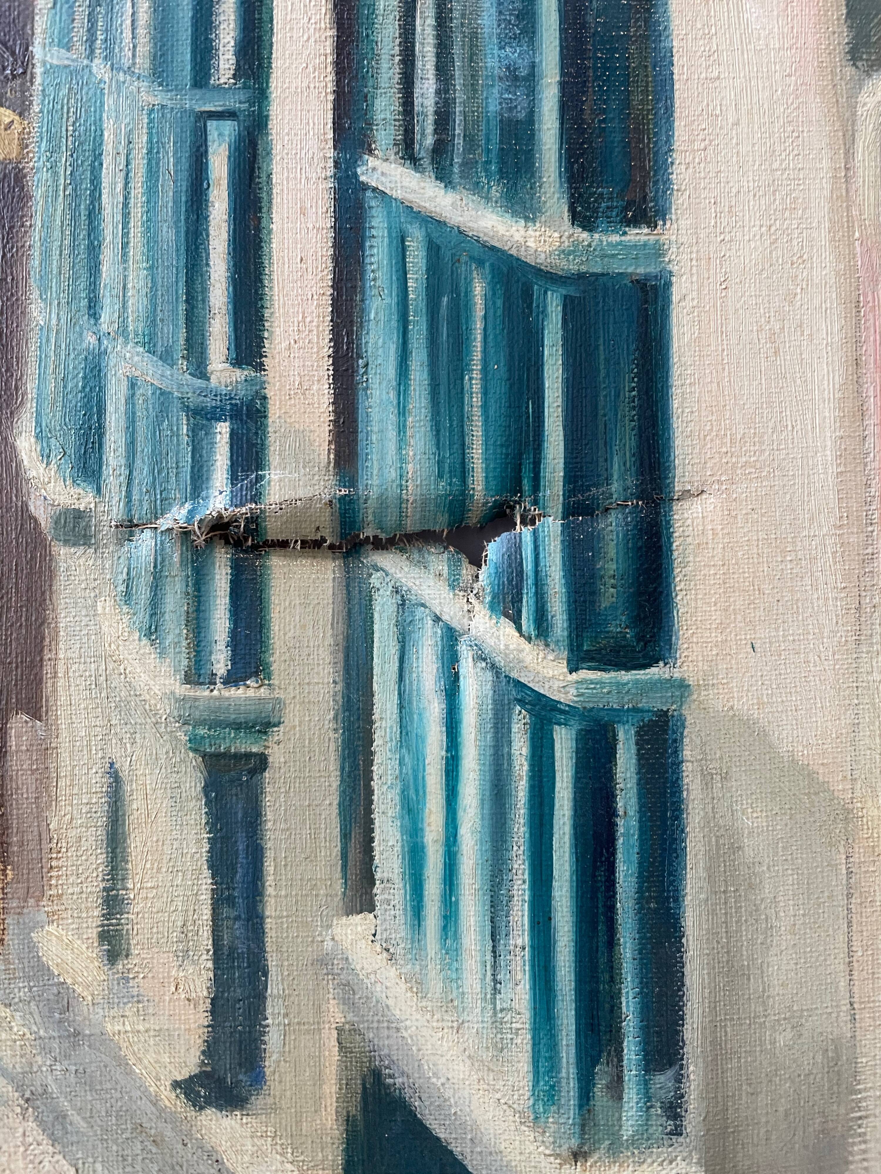 Canvas oil landscape alley 60x80cm