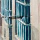 Toile huile paysage ruelle 60x80cm
