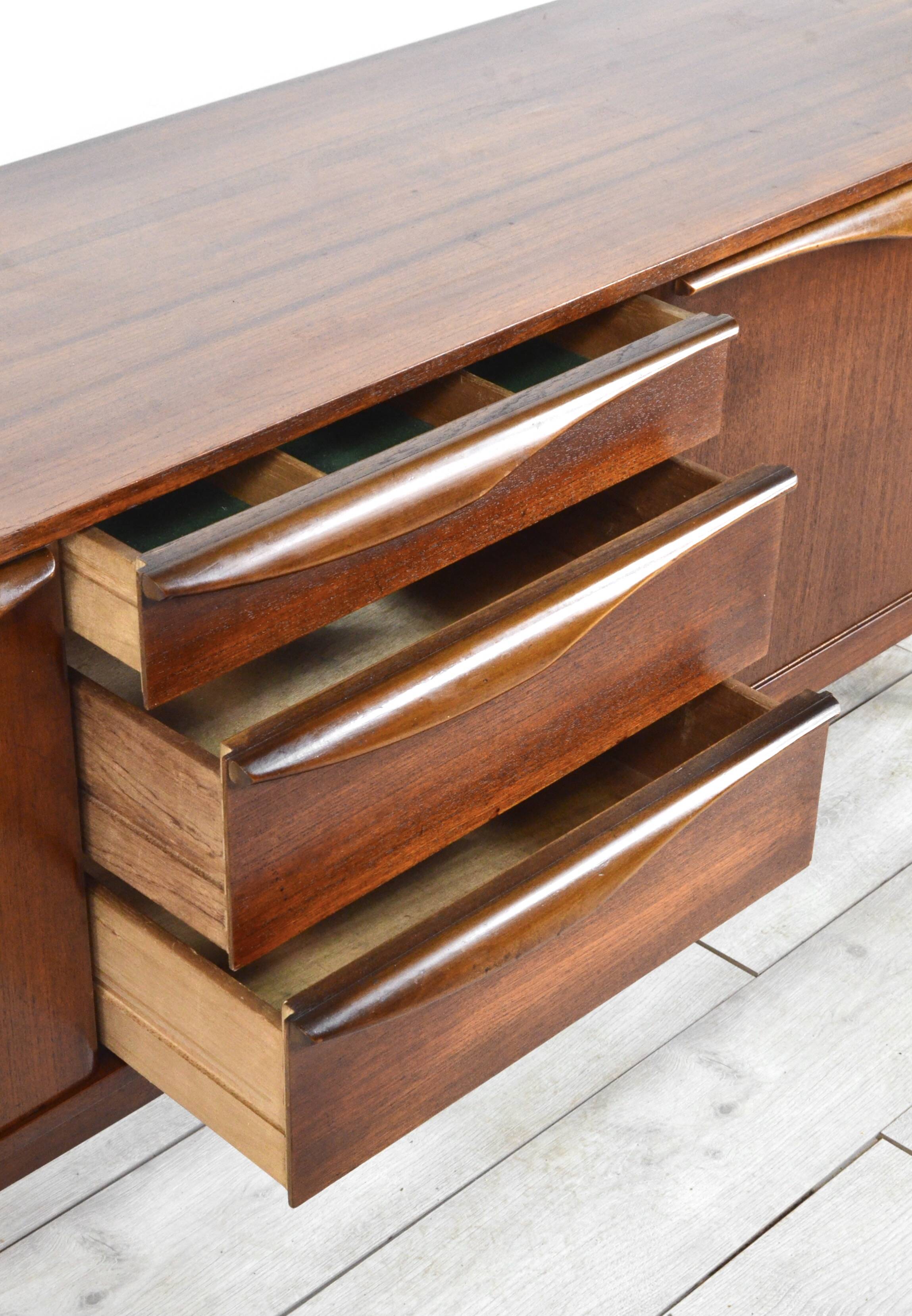 Midcentury Teak Sideboard, Long John By Stonehill. Delivery. Modern, Danish