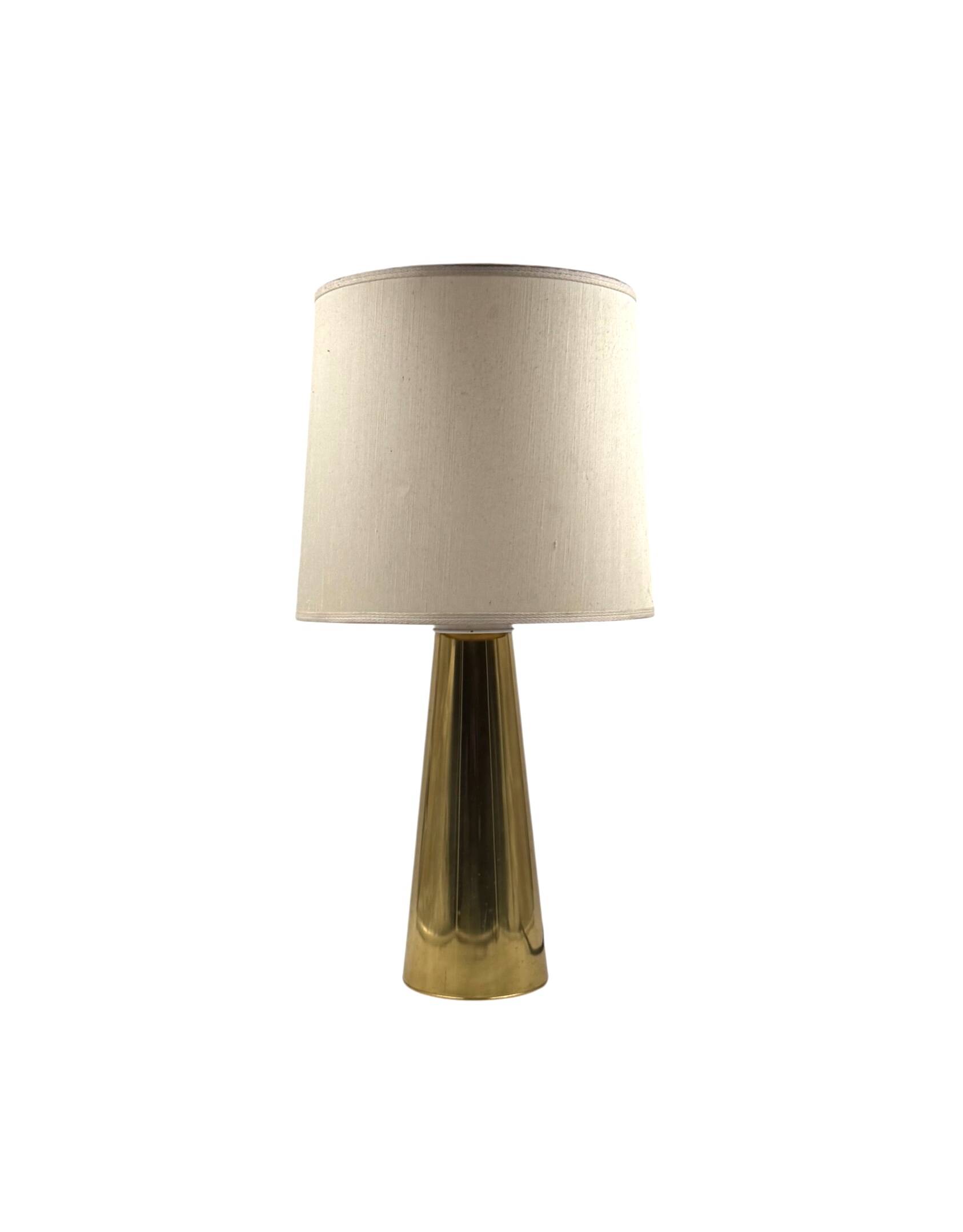 Conical brass table Lamp, Italy 1970