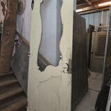 Old glass shop door in oak