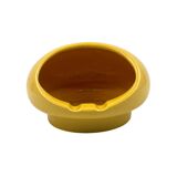 Space age yellow ceramic ashtray, Viba Italy 1970s