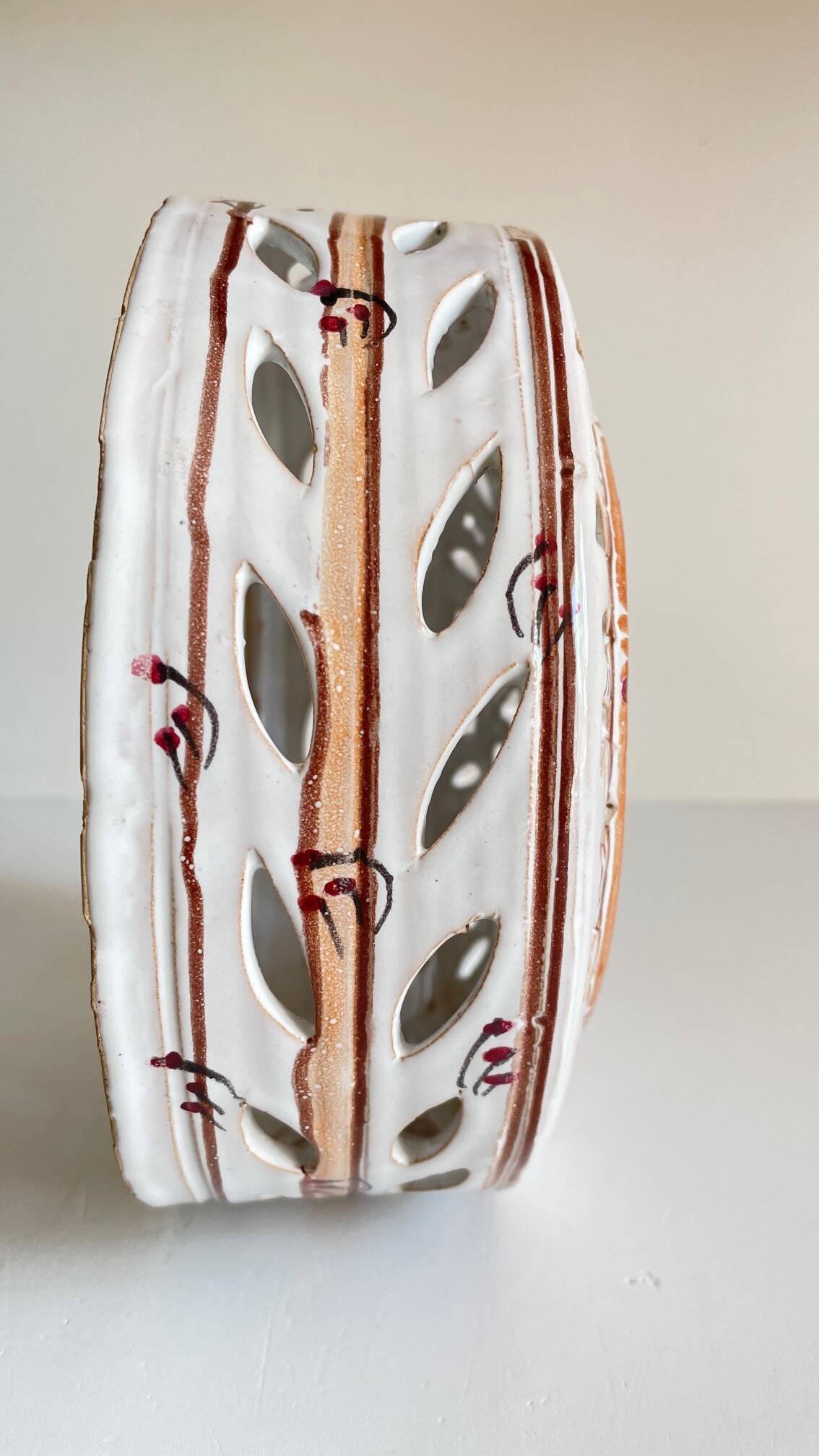 Handcrafted ceramic wall light